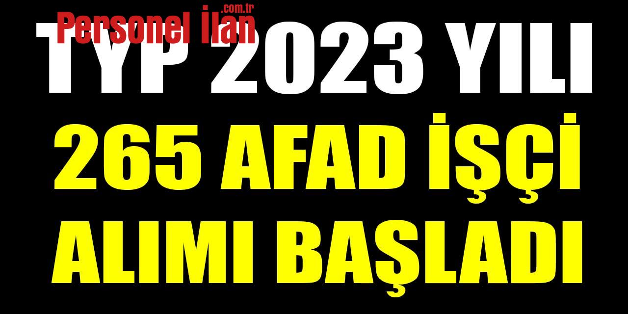 TYP Kaymakamlıklar 265 kamu personeli alımı! İŞKUR TYP AFAD İşçi Alımı İş İlanları