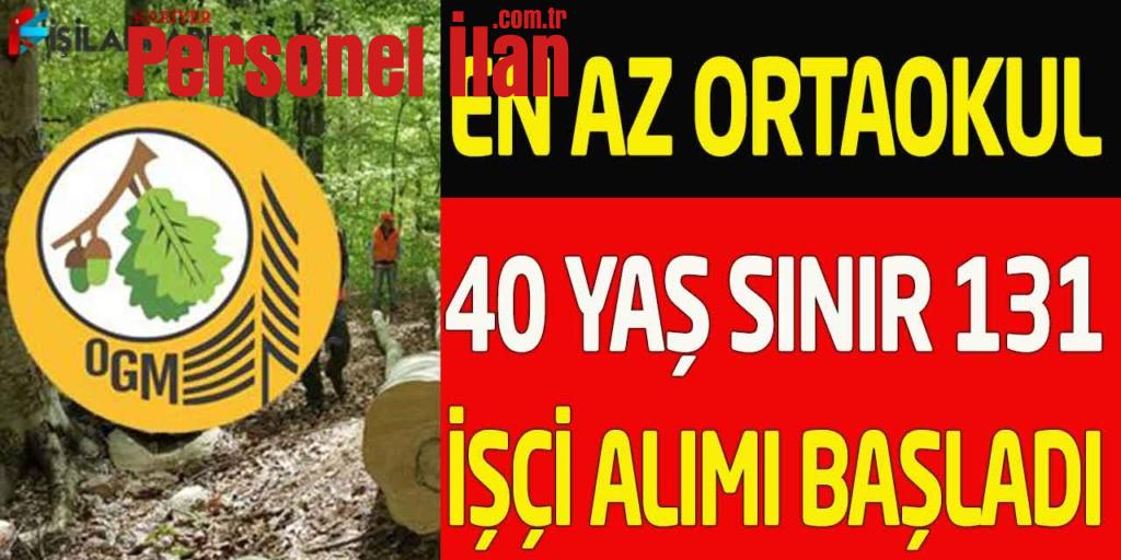 Tarım Bakanlığı En Az Ortaokul Mezun 8 Unvanda 131 İşçi Alımı 40 Yaş Sınır