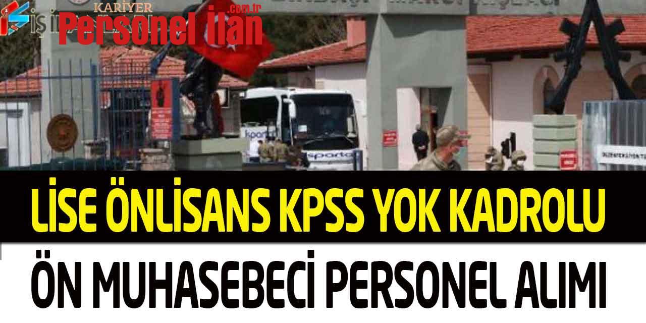 Türk Silahlı Kuvvetleri En Az Lise KPSS Yok Kadrolu Muhasebeci Alımı