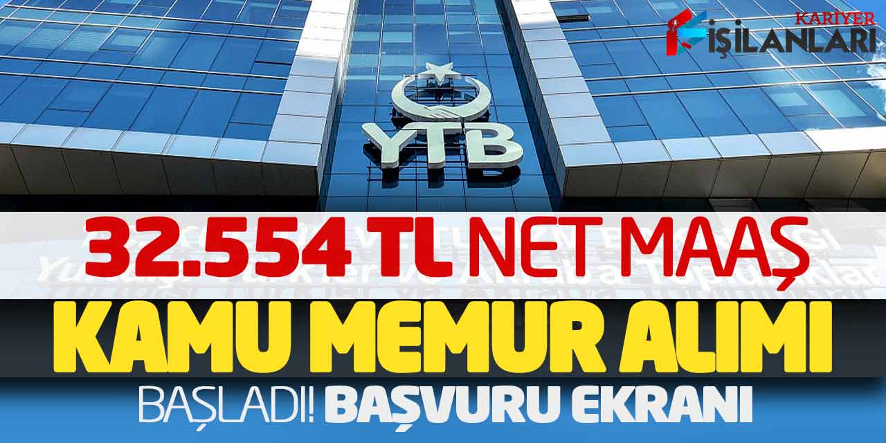 Başkanlık 32.554 TL Net Maaşla Kamu Personel Alımı Başladı! Başvuru Ekranı