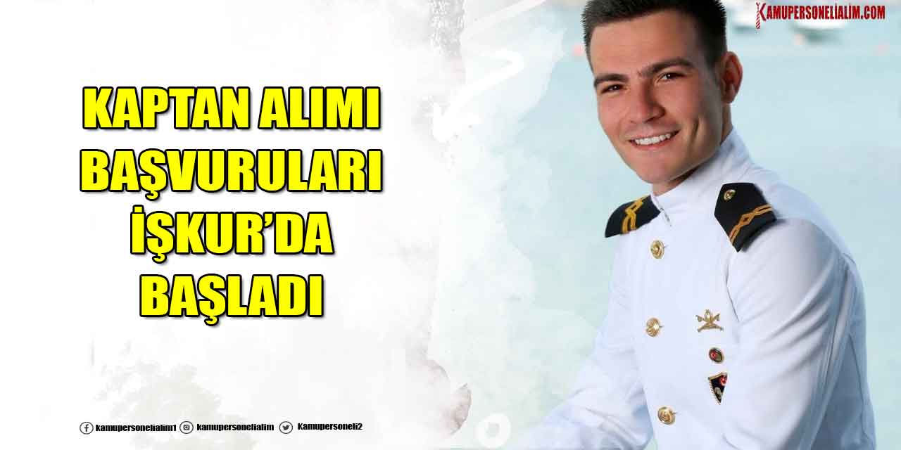 İSYÖN En Az İlköğretim Mezunu 5 Geçici Kaptan Alımı