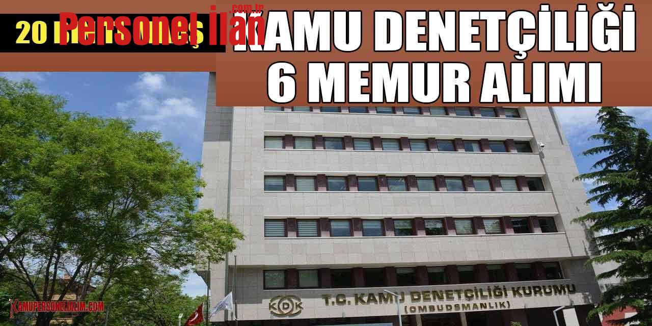 Kamu Denetçiliği Kurumu 20 Bin TL Maaşla Memur Alımı