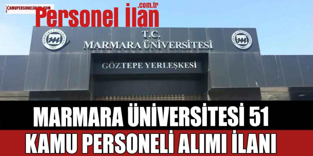Kamu İlan! Marmara Üniversite Hastanesi 51 kamu personel alımı! Ortaöğretim MYO Lisans Mezunu