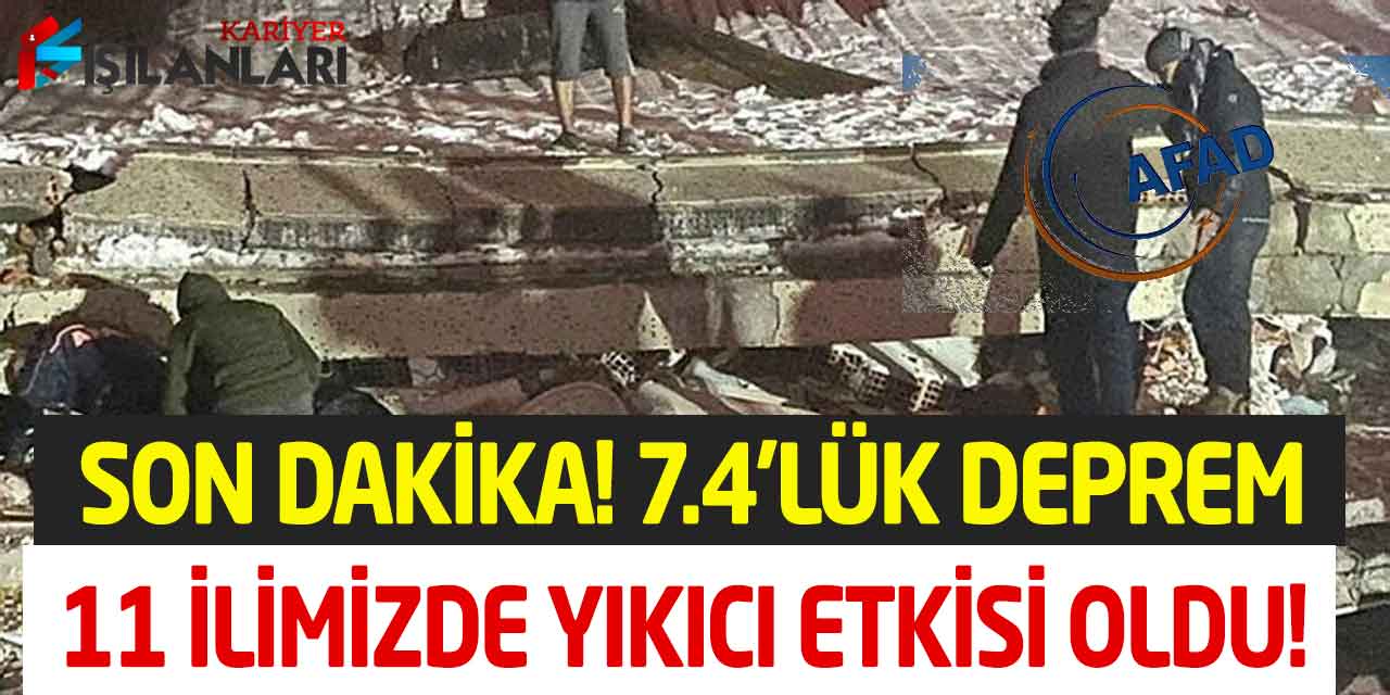 Son Dakika! Türkiye Güne 10 İlde Meydana Gelen 7.45’lük Depremle Uyandı