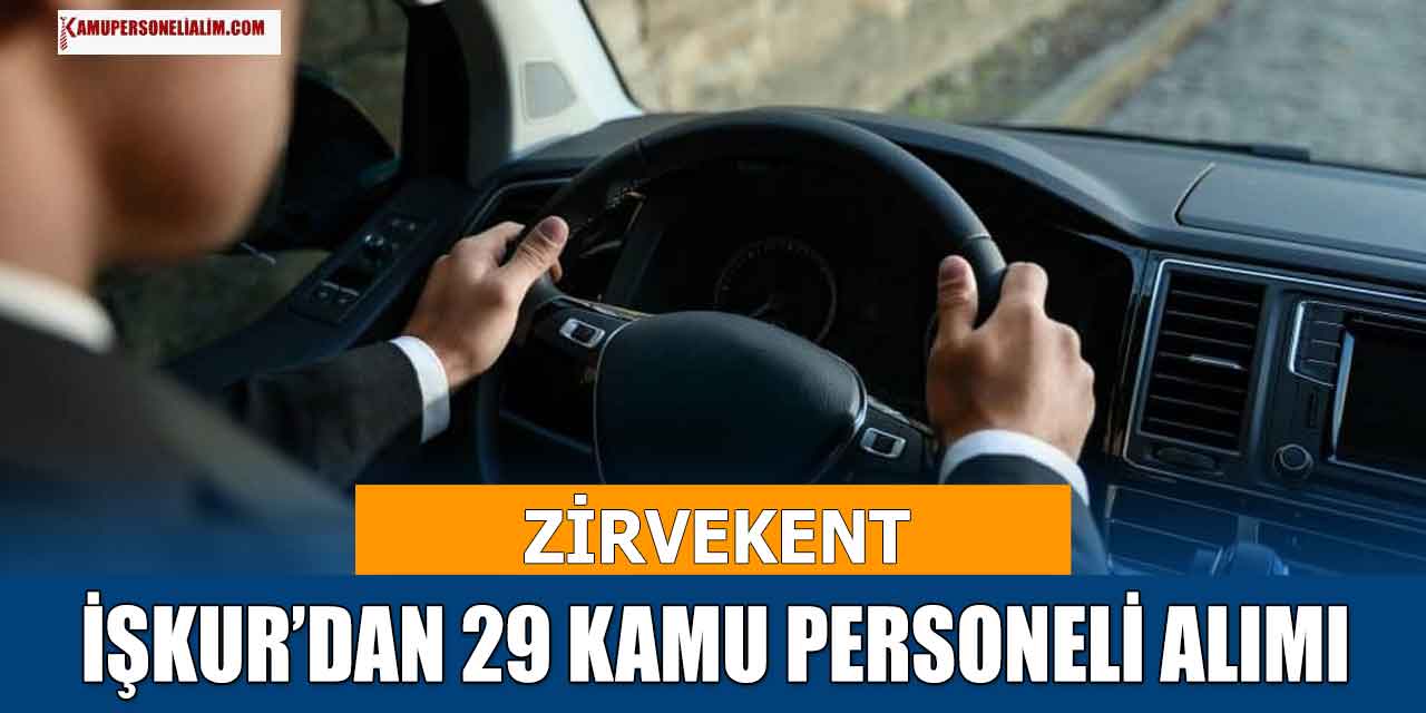 Yalova Zirvekent, 29 Kamu Personelini İşe Alacak (Mezuniyet Şartsız )