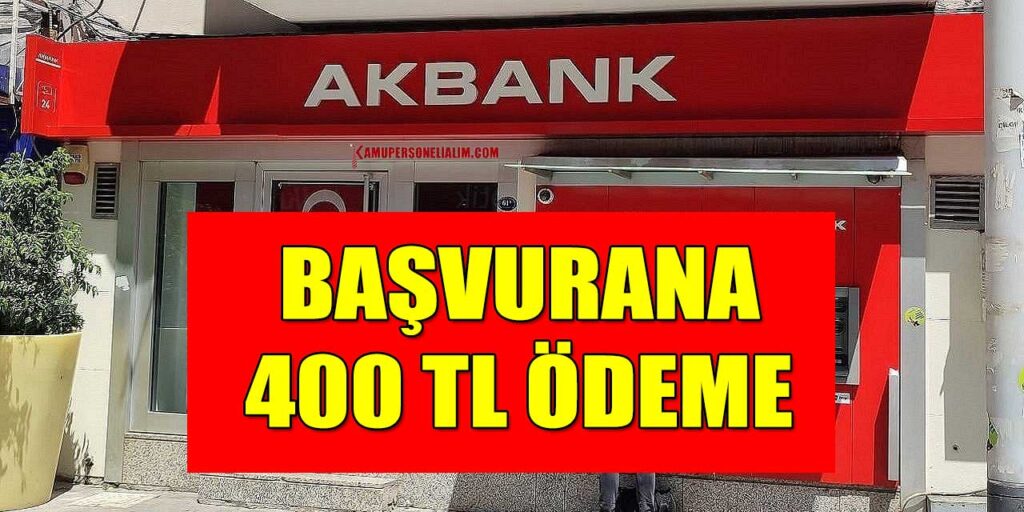 Başvuru Yapana Akbank’tan 400 TL Öğrenci Yardımı