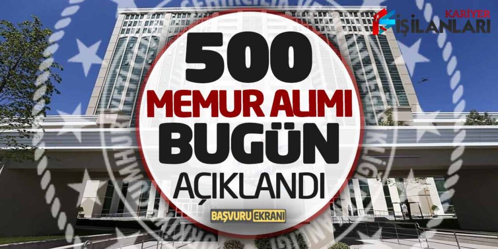 Çevre ve Şehircilik Bakanlığı 500 Memur Alımı Bugün Açıklandı! Başvuru Ekranı