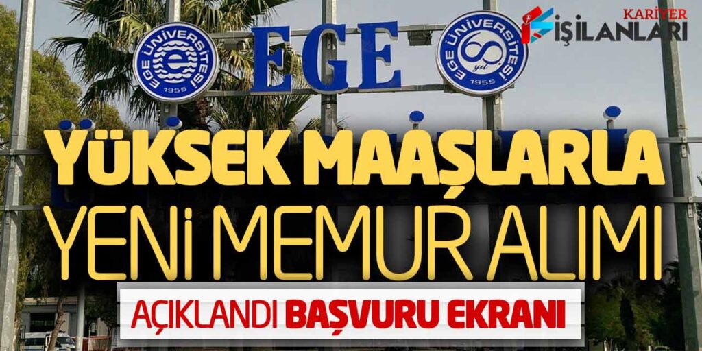 Kamu Kurumu Yüksek Maaşlarla Yeni Memur Alımı Açıklandı (Başvuru Ekranı)