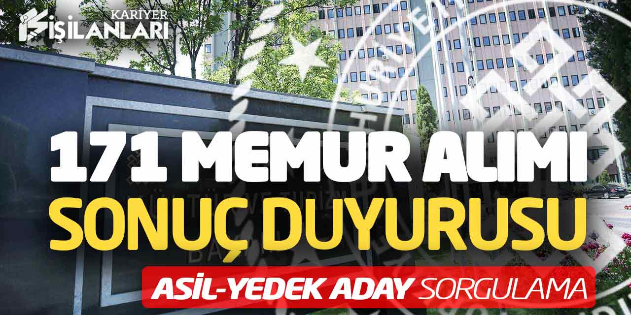 Kültür Bakanlığı 171 Memur Alımı Sonuç Duyurusu! Asil-Yedek Aday Sorgulama