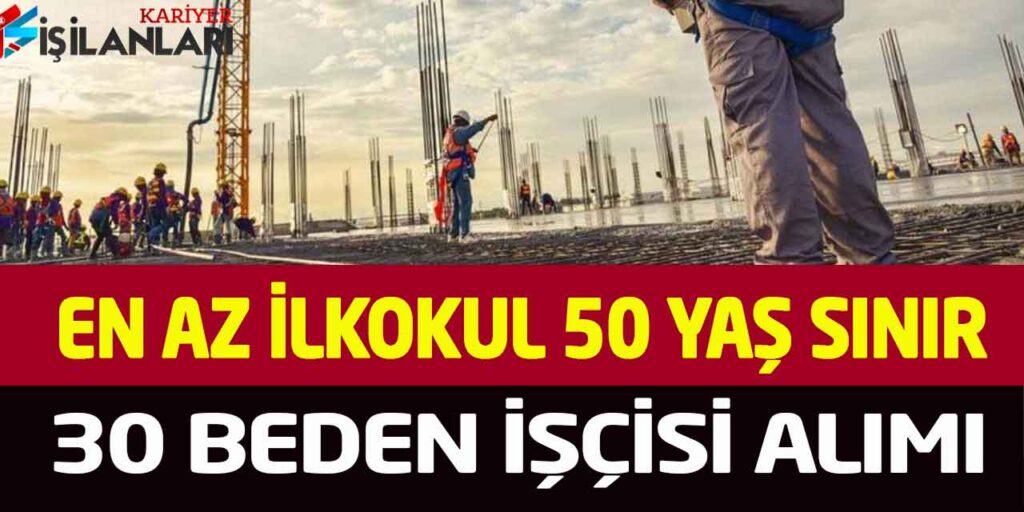 Sultangazi Belediyesi 50 Yaş Sınır En Az İlkokul Mezunu 30 İşçi Alımı