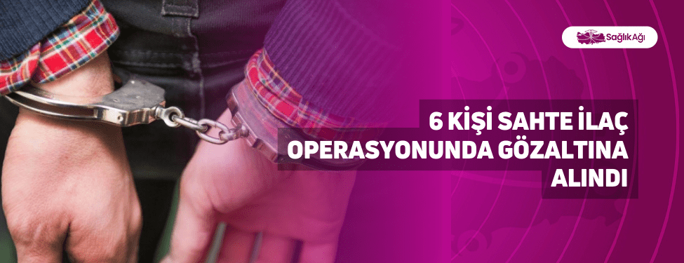 6 Kişi Sahte İlaç Operasyonunda Gözaltına Alındı