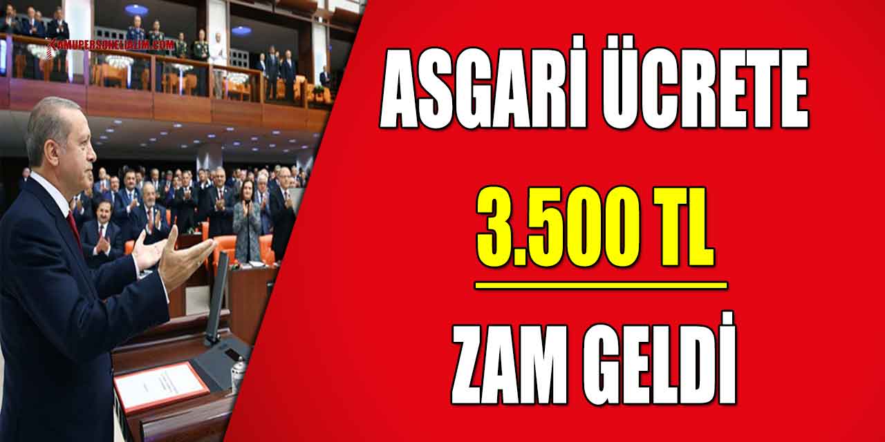 Asgari Ücrete Ara Zam Belli Oldu! 3.500 TL Zam Geldi 12.000 TL Oldu