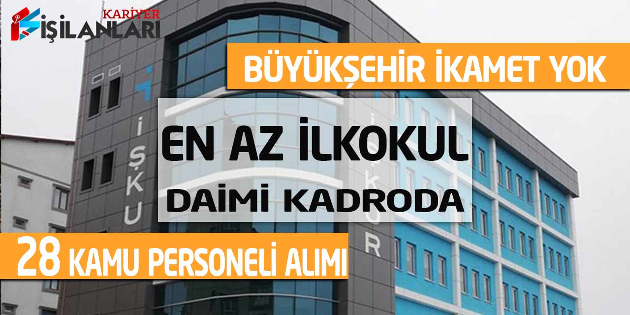 Büyükşehir İkamet Yok En Az İlkokul 28 Kasap-Mezbaha İşçisi Alımı