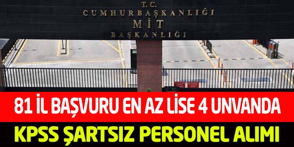 Cumhurbaşkanlığı 81 İl Başvuru En Az Lise 4 Unvanda Memur Alımı