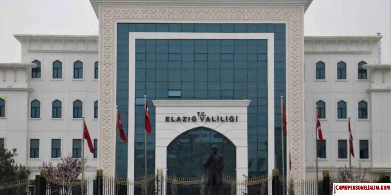 Elazığ Kamu Personel Alımı İlan Duyurusu