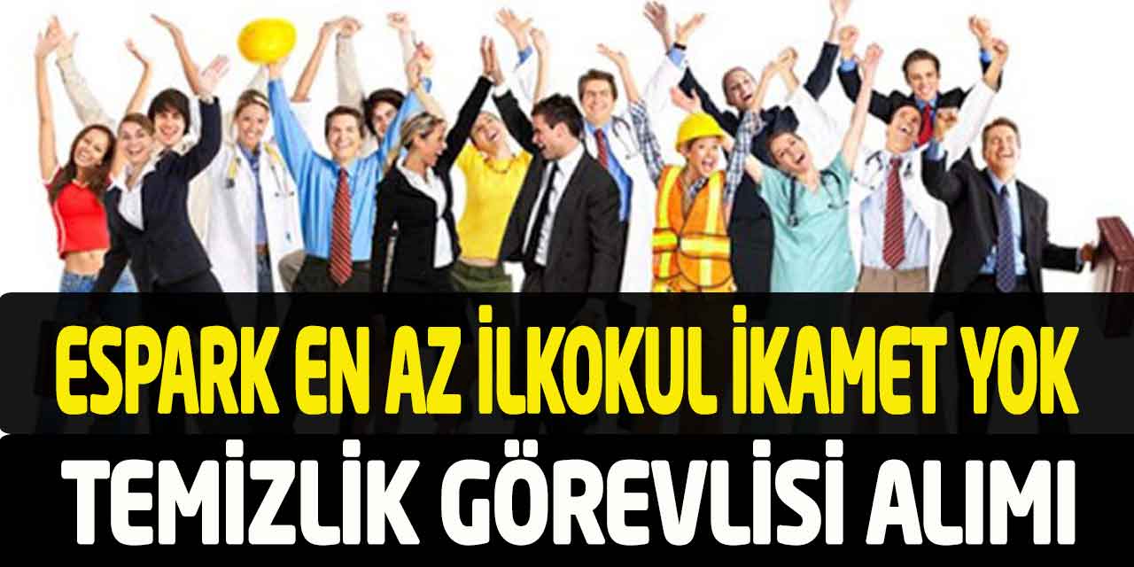 Eskişehir ESPARK En Az İlkokul İkamet Yok Kadrolu 5 İşçi Alımı