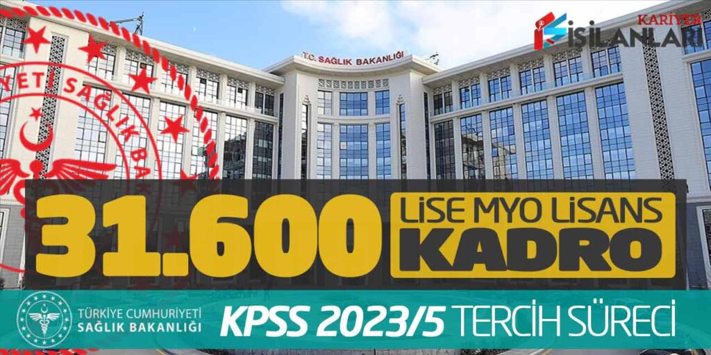KPSS Tercih Başvuru Süreci: 31.600 Lise Önlisans Lisans Kadro