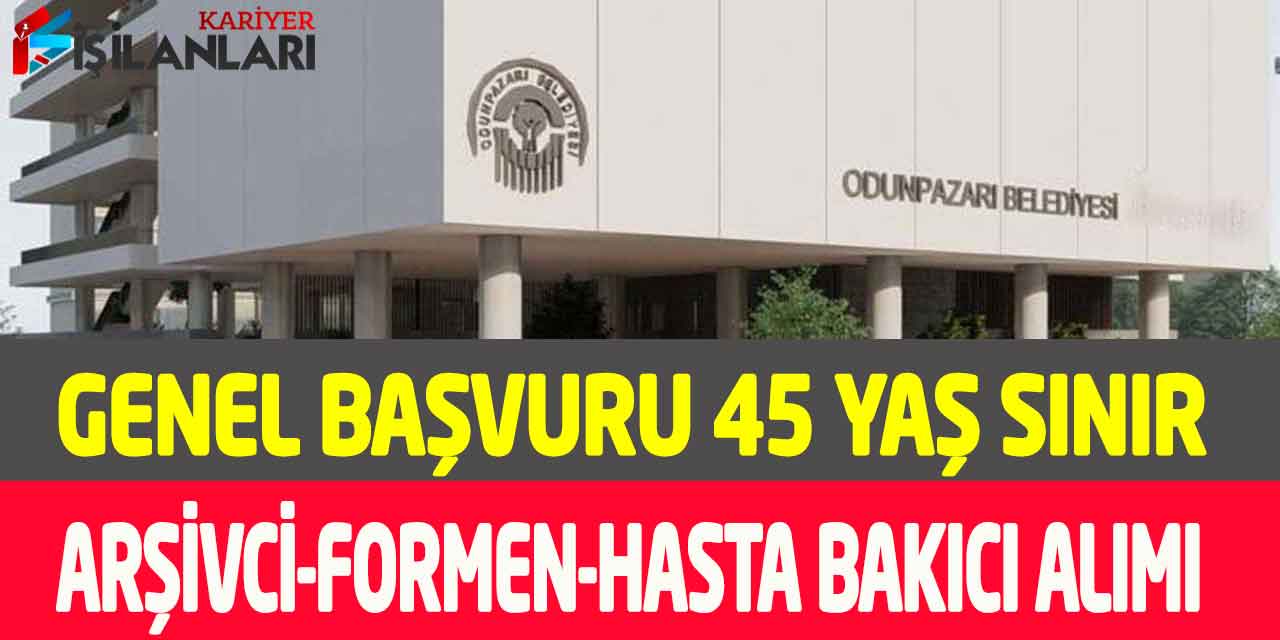 Kamu Kurumu 3 Unvanda Daimi Arşivci-Formen-Hasta Bakım Elemanı Alımı