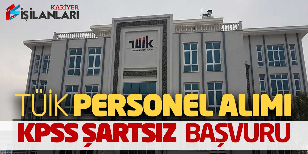 TÜİK Personel Alımı: KPSS Şartsız Hangi Pozisyonlar İçin Başvuru Yapabilirsiniz