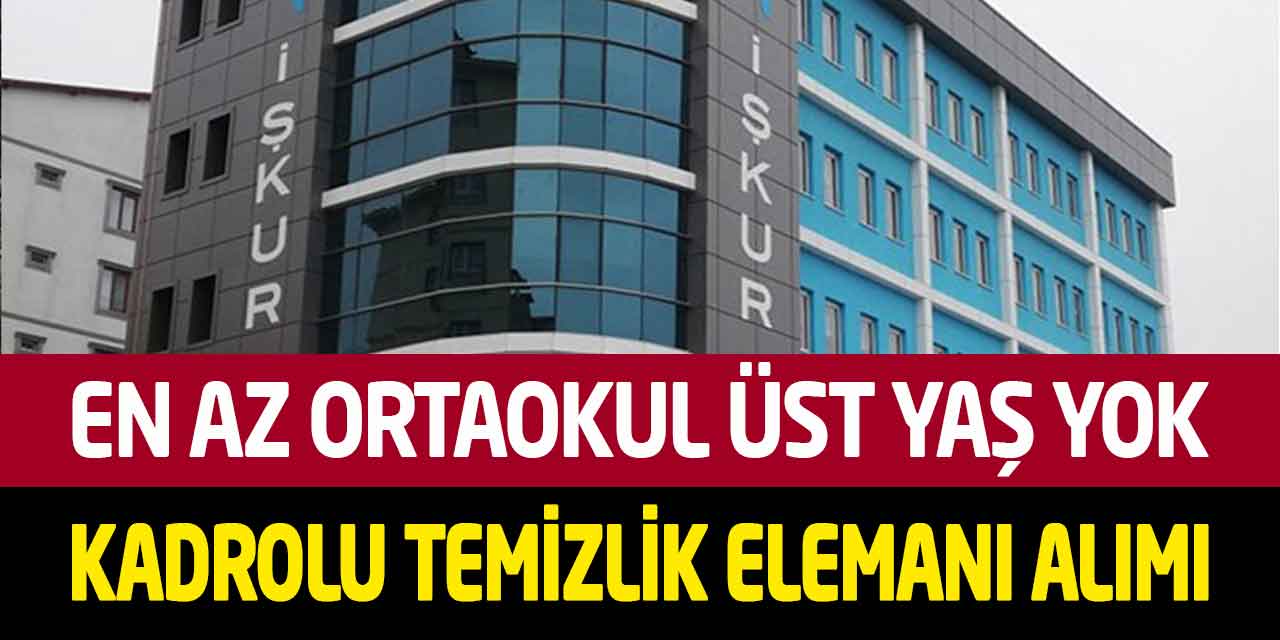 Yenice Belediyesi En Az Ortaokul Kadrolu Temizlik Elemanı Alımı