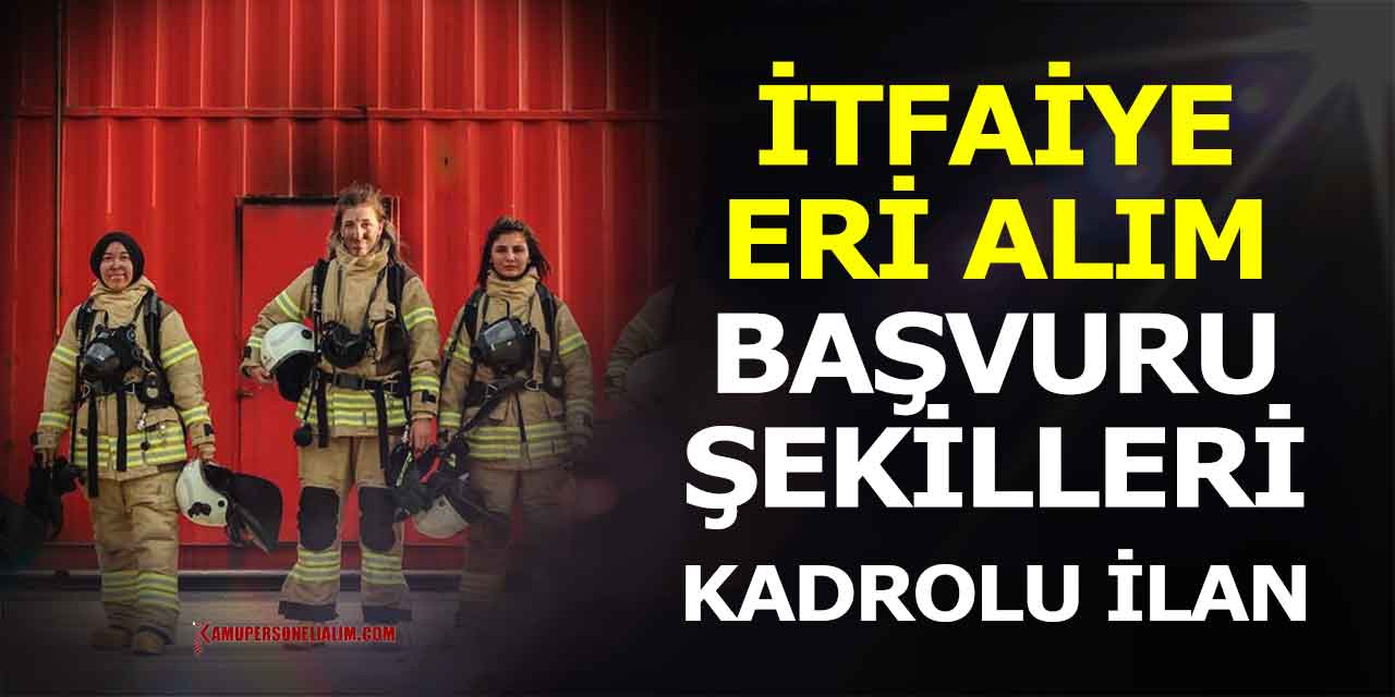 İtfaiye Mezbahane ve Katı Atık Birliğine İtfaiye Eri Alınacak
