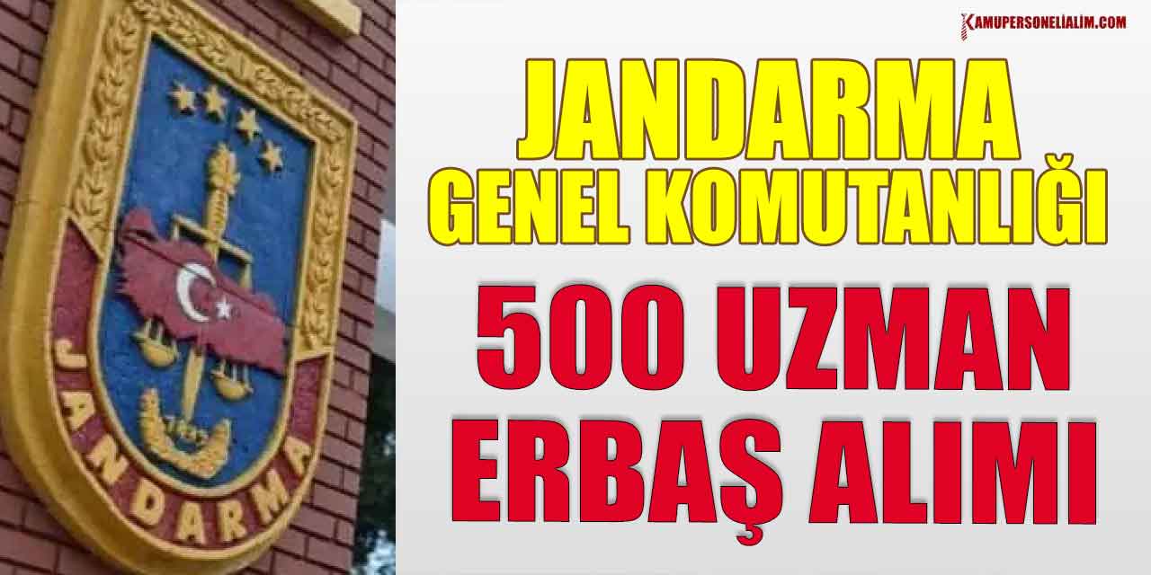 JGK 500 Uzman Erbaş Temini Resmi Gazete İlanı