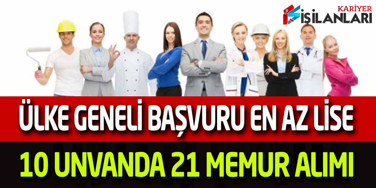 Sivas Bilim Teknoloji Üniversitesi En Az Lise İkamet Yok 21 Memur Alımı