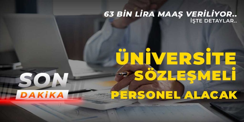 Üniversite Sözleşmeli Personel Alımı İlanı Duyurdu