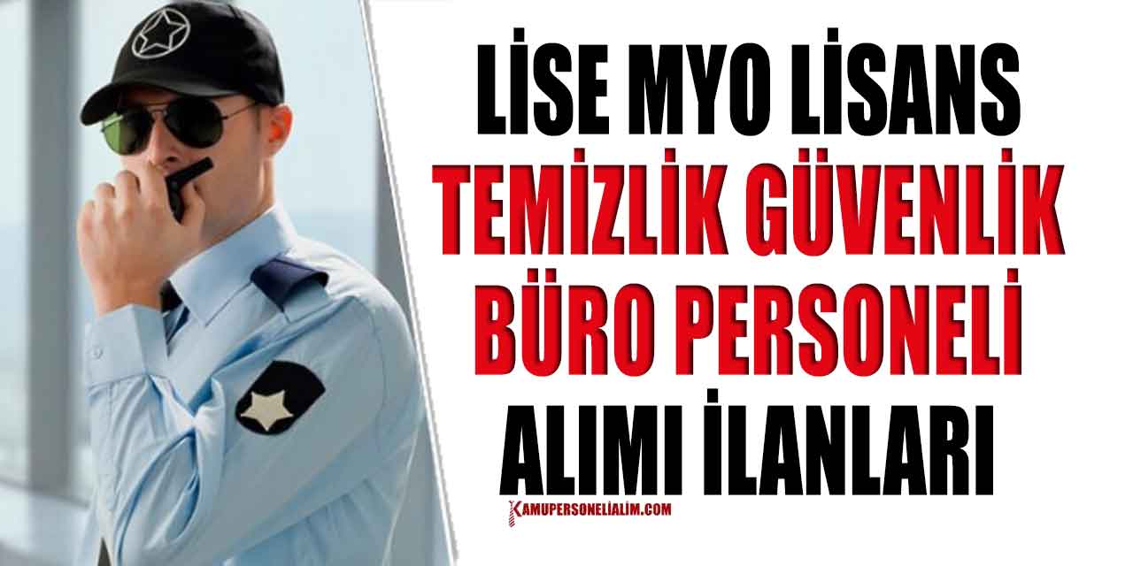 Bandırma Onyedi Eylül Üniversitesi 13 Temizlik, Güvenlik ve Büro Personeli Alacak