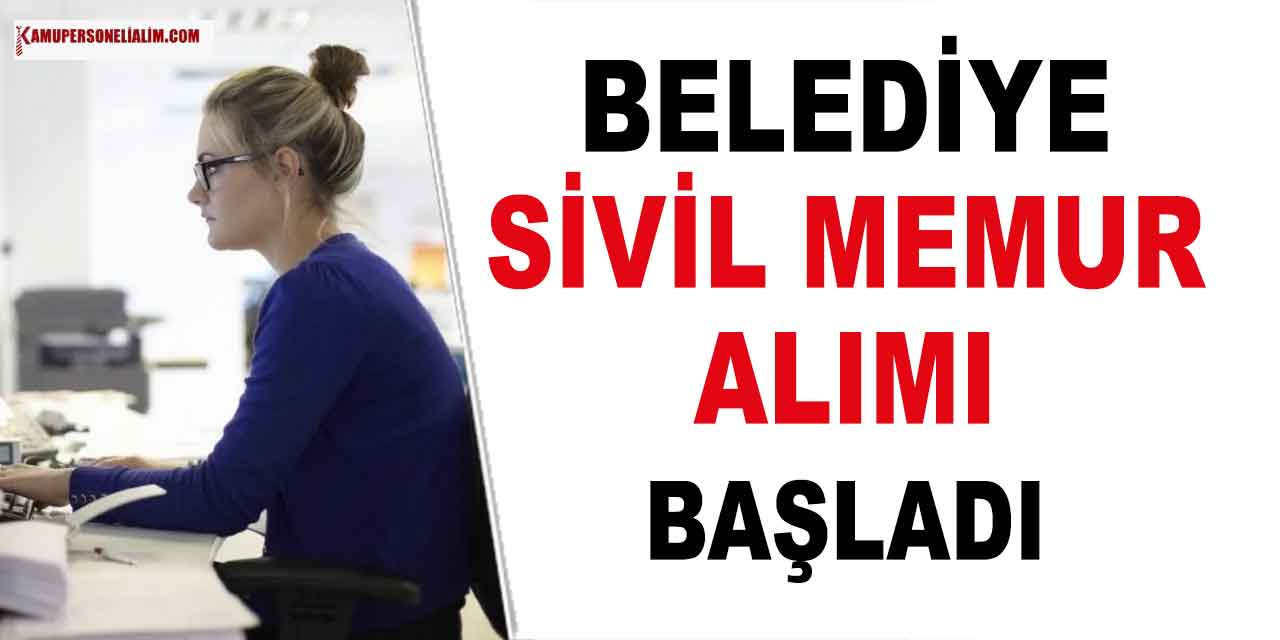 Çadırkaya Belediye Başkanlığı 3 Yeni Sivil Memur Alımı