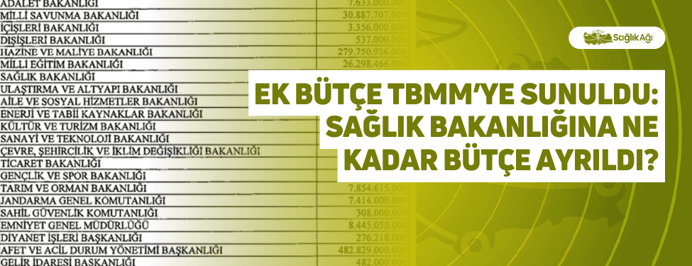 Ek Bütçe TBMM’ye Sunuldu: Sağlık Bakanlığına Ne Kadar Bütçe Ayrıldı?