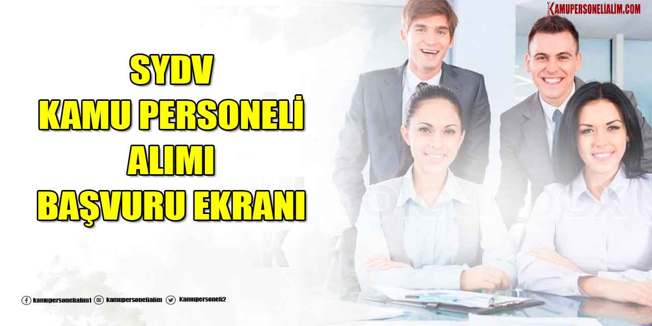 Erbaa SYDV Kamu Personeli Alımı! 18 Temmuz