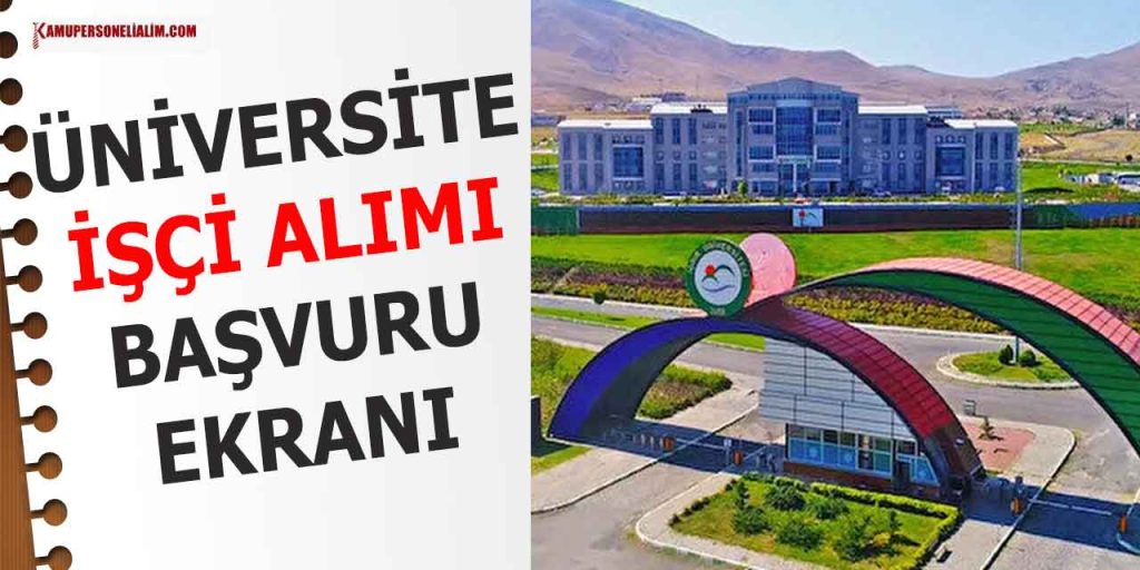 Iğdır Üniversitesi 5 Tesisatçı ve Personel Alımı İlanı