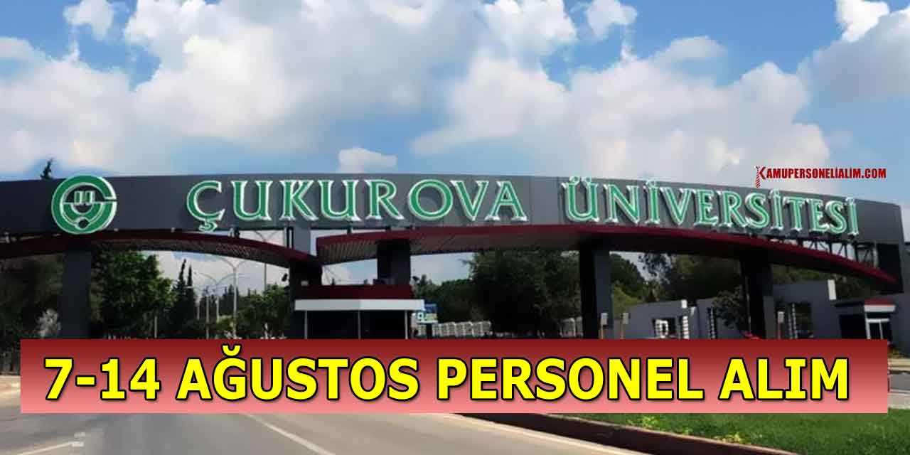 Adana Çukurova Üüniversitesi 3 Ööğretmen Alımı