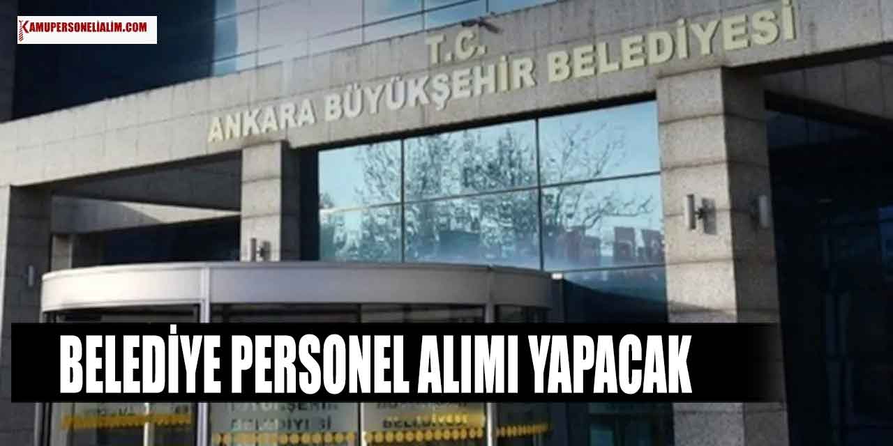 Ankara Büyükşehir Belediyesi 1 Eğitmen Alımı Resmi Gazete İlanı