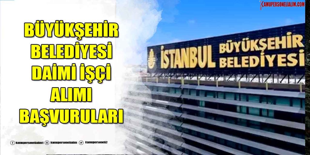 İBB Şehir Hatları 29 Daimi İşçi Alımı