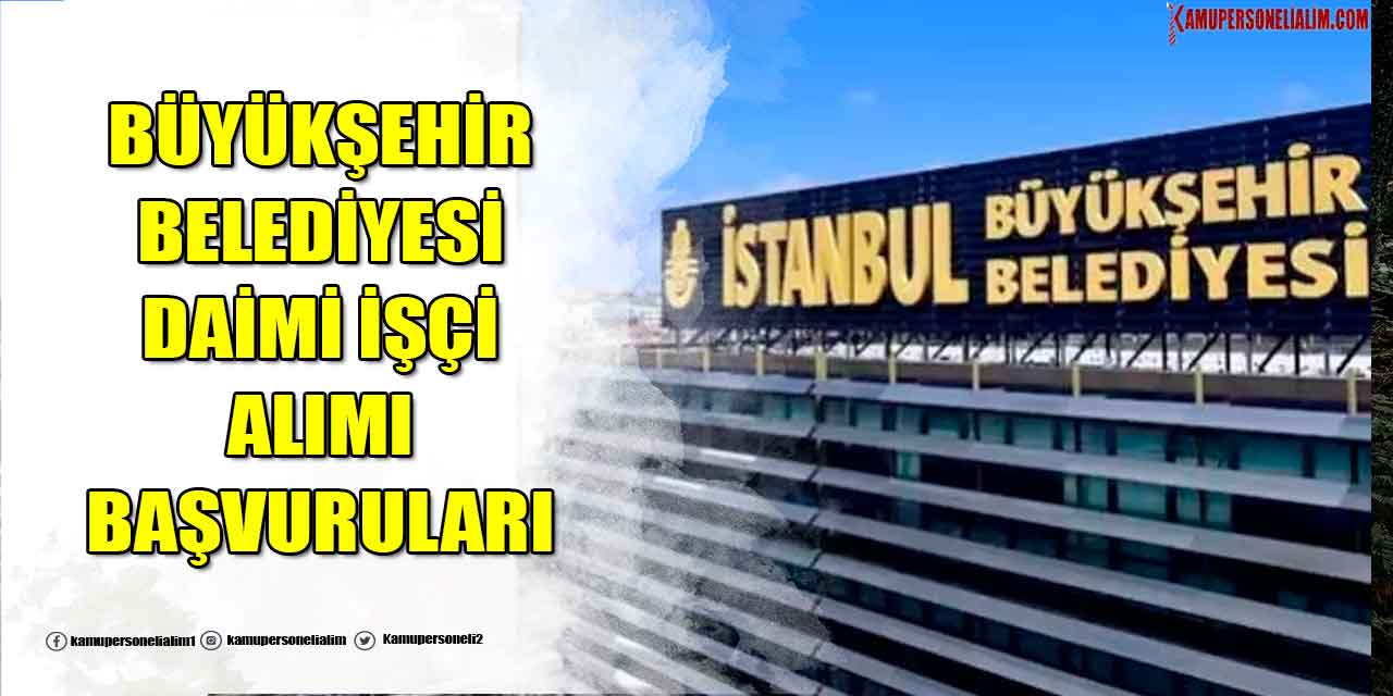 İBB Şehir Hatları 29 Daimi İşçi Alımı