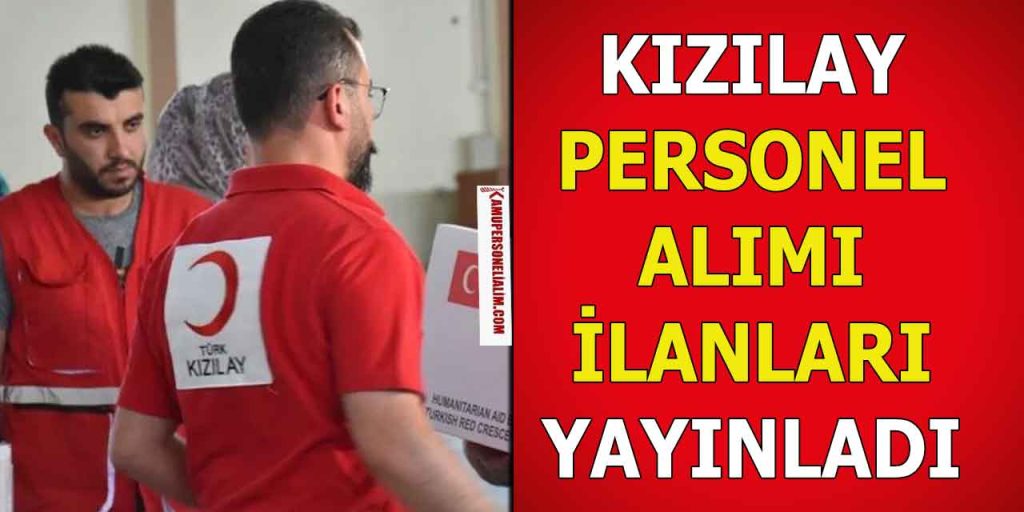 Kızılay 2 İlde Personel Alımı Online Başvuru Ekranı