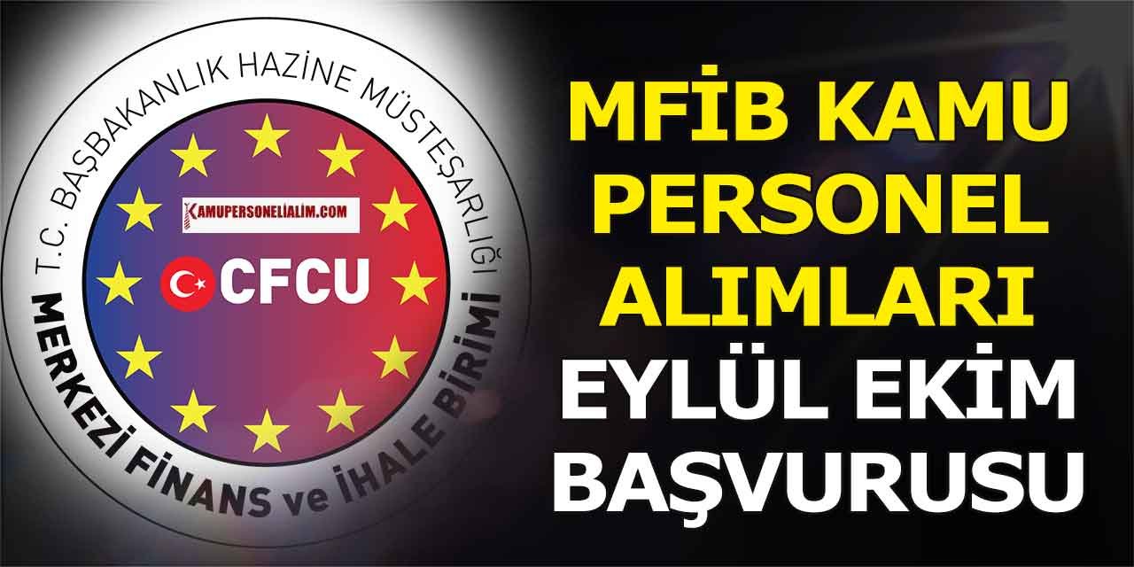 Merkezi Finans Ve İhale Birimi Kamu memur alımı Eylül Ekim