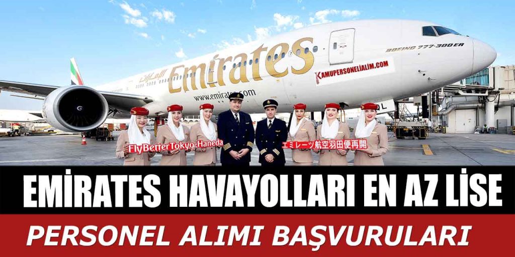 Emirates Havayolları En Az Lise Personel Alımı Online Başvuru