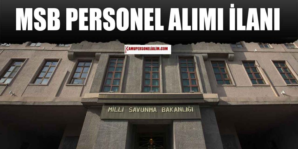 MSB 108 Kamu Personel Alımı Başvuru Ekranı
