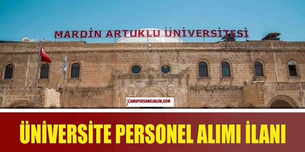 Artuklu Üniversitesi 4 Branşta Sözleşmeli Personel Alımı