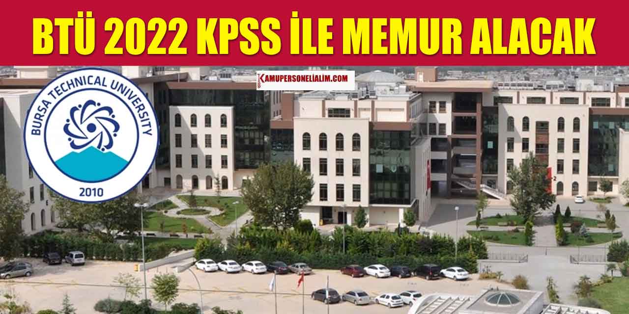 BTÜ 2022 KPSS ile Tekniker Alımı Başvuru Ekranı