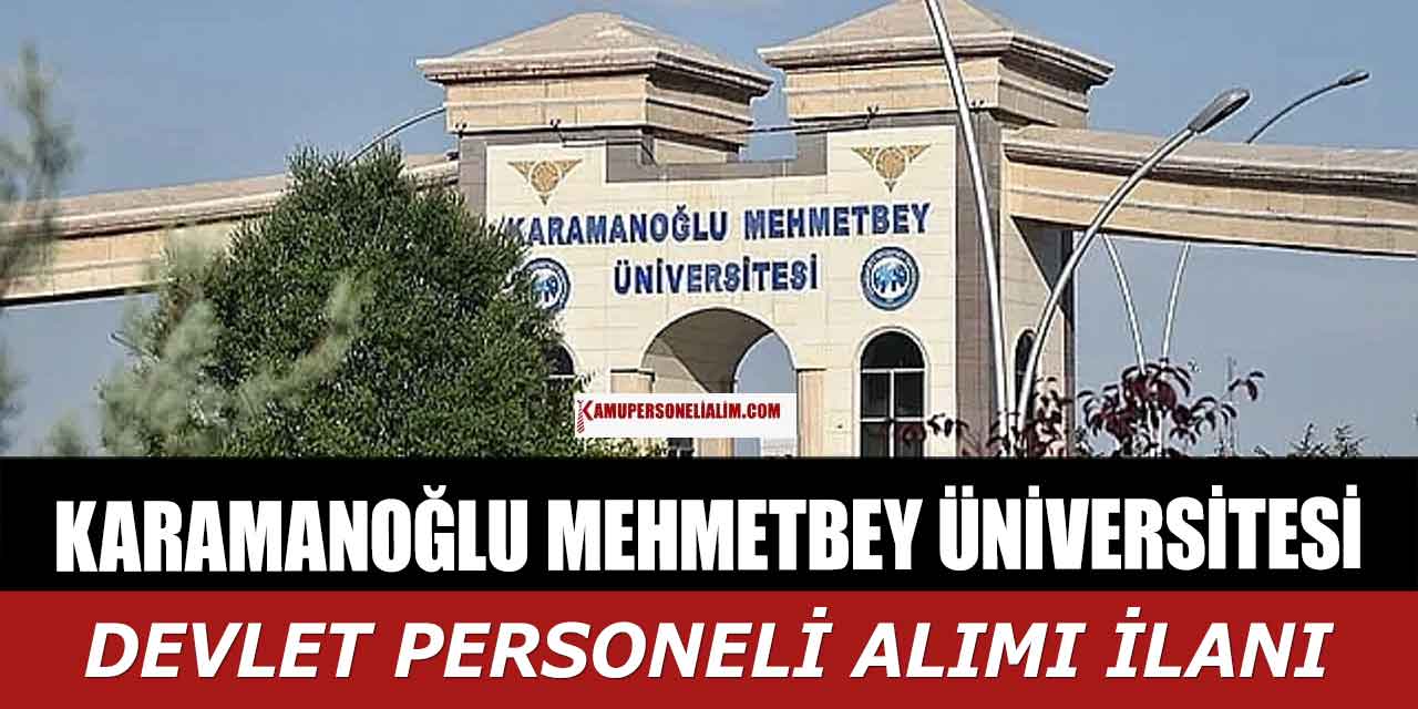KMÜ 24 Devlet Personeli Alımı! Lise Önlisans Lisans