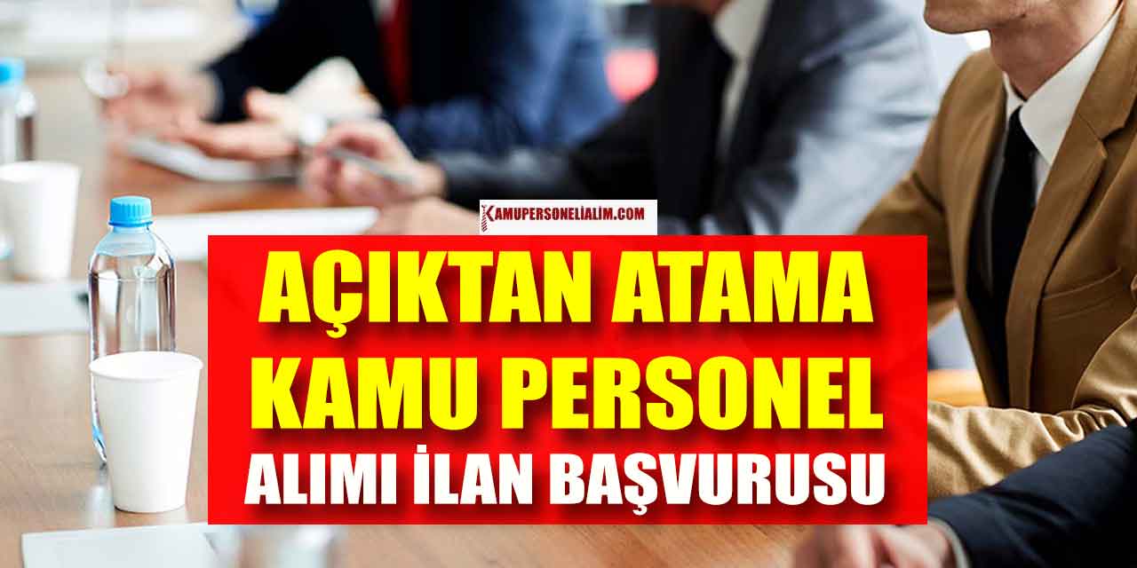 Kamu Açıktan Atama İle Tekniker, Mühendis ve Mimar Alımı