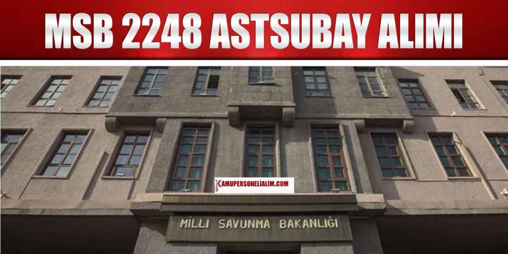 Millî Savunma Bakanlığı 2. 248 Astsubay Alımı Başvuru Ekranı