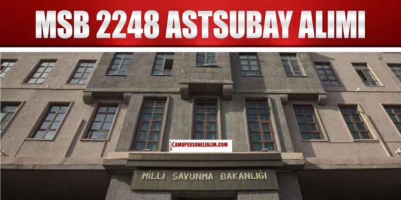 Millî Savunma Bakanlığı 2. 248 Astsubay Alımı Başvuru Ekranı
