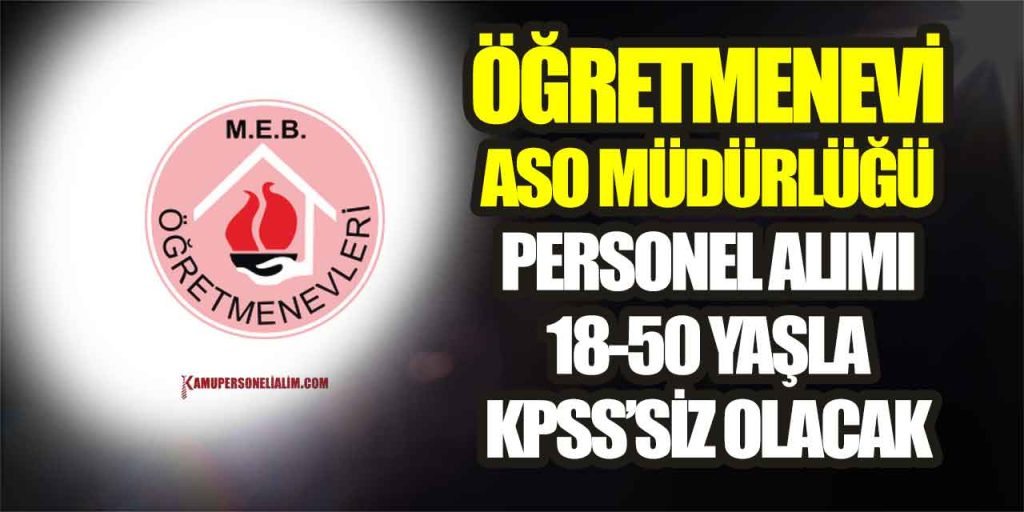 Nallıhan ASO Öğretmenevi 2 Branş Personel Alımı İlanları
