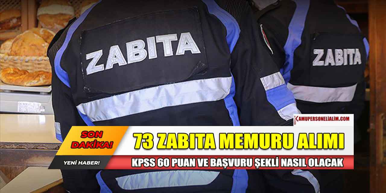 Antalya Büyükşehir Belediyesi 73 Zabıta Alımı KPSS 60 Puan Detayı