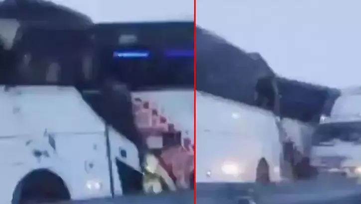 Otoyol can pazarına döndü1 Ölü ve yaralılar var: Yolcu otobüsü kaza yaptı